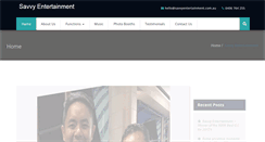 Desktop Screenshot of djsavvyentertainment.com